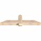 Ekena Millwork Eugene Smooth Timber Gable Bracket, Douglas Fir, 60"W x 17"H x 5 1/2"D x 5 1/2"F, 7/12 Pitch GBW060X17X0606EUG00SDF - alternate 3